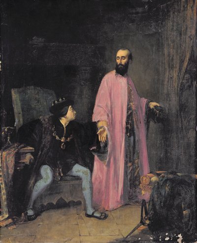 Louis XI and his doctor, 1857 by Eugene Lagier